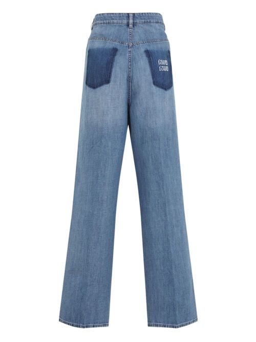 Jeans with Applique MIU MIU | GWP39417GGF0076